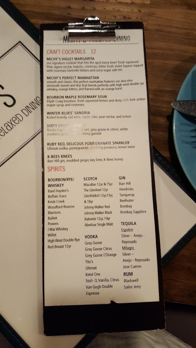 Menu Michy's Relaxed Dining-8