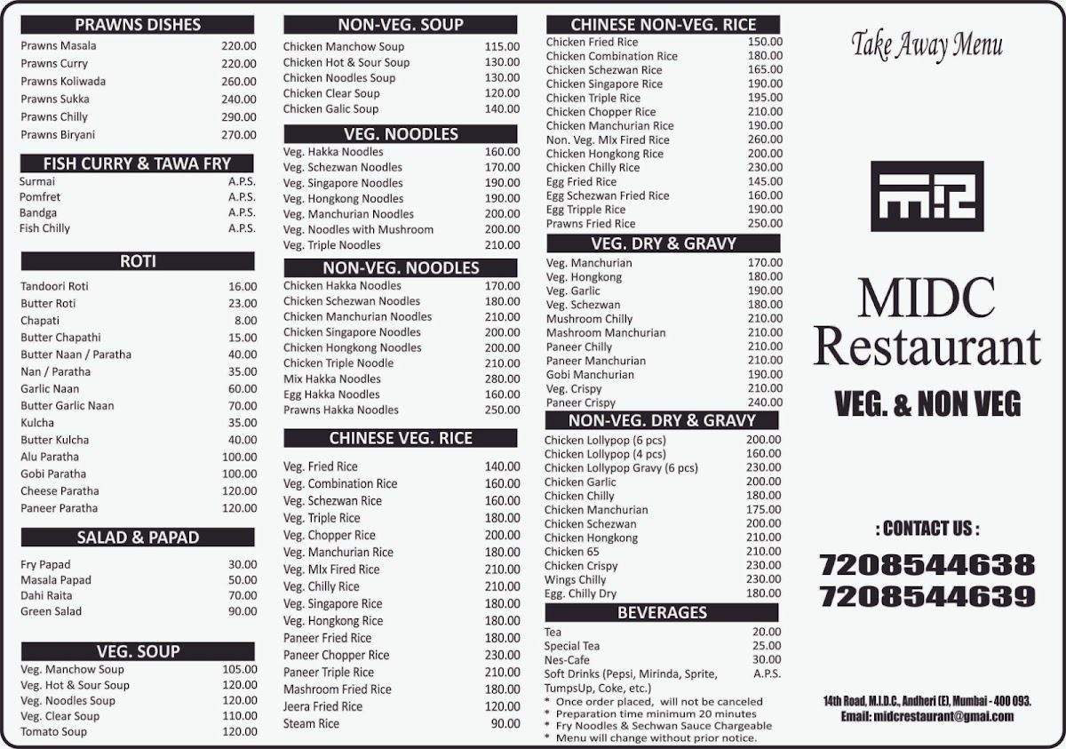 Menu Midc Restaurant-2