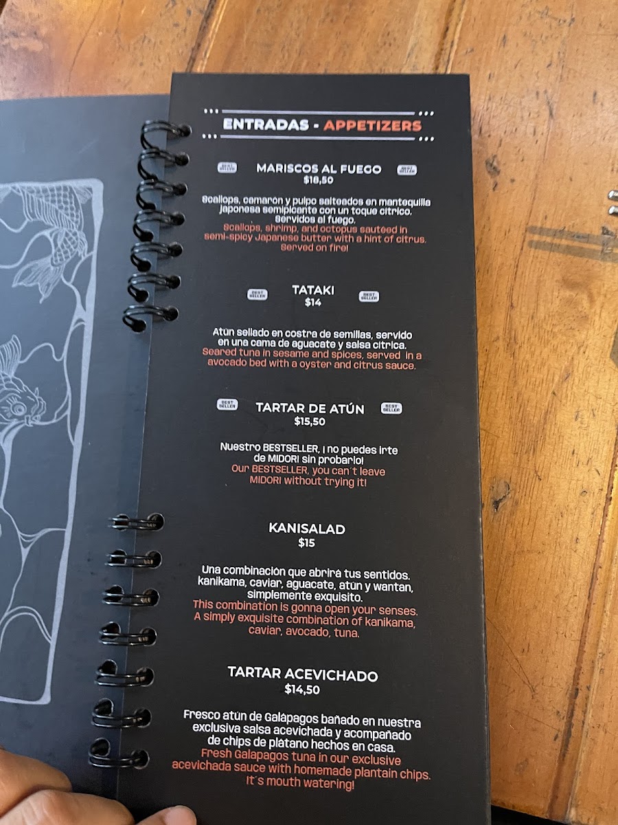 Menu Midori-10