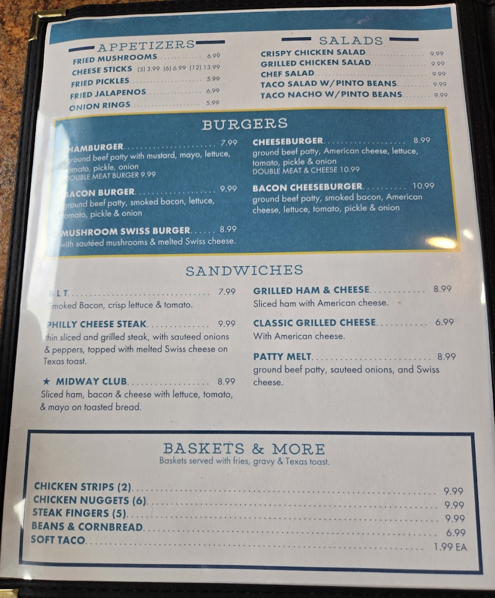 Menu Midway Cafe-2