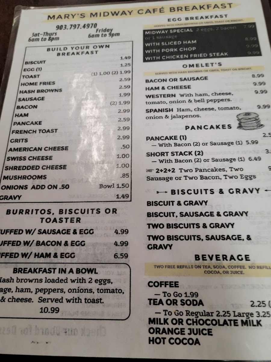Menu Midway Cafe-8
