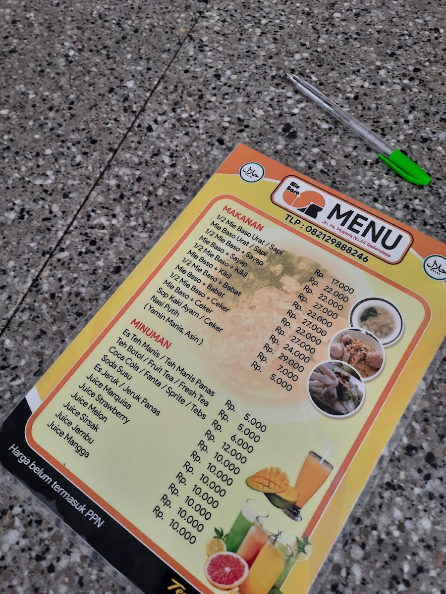 Menu Mie Baso Sr-1