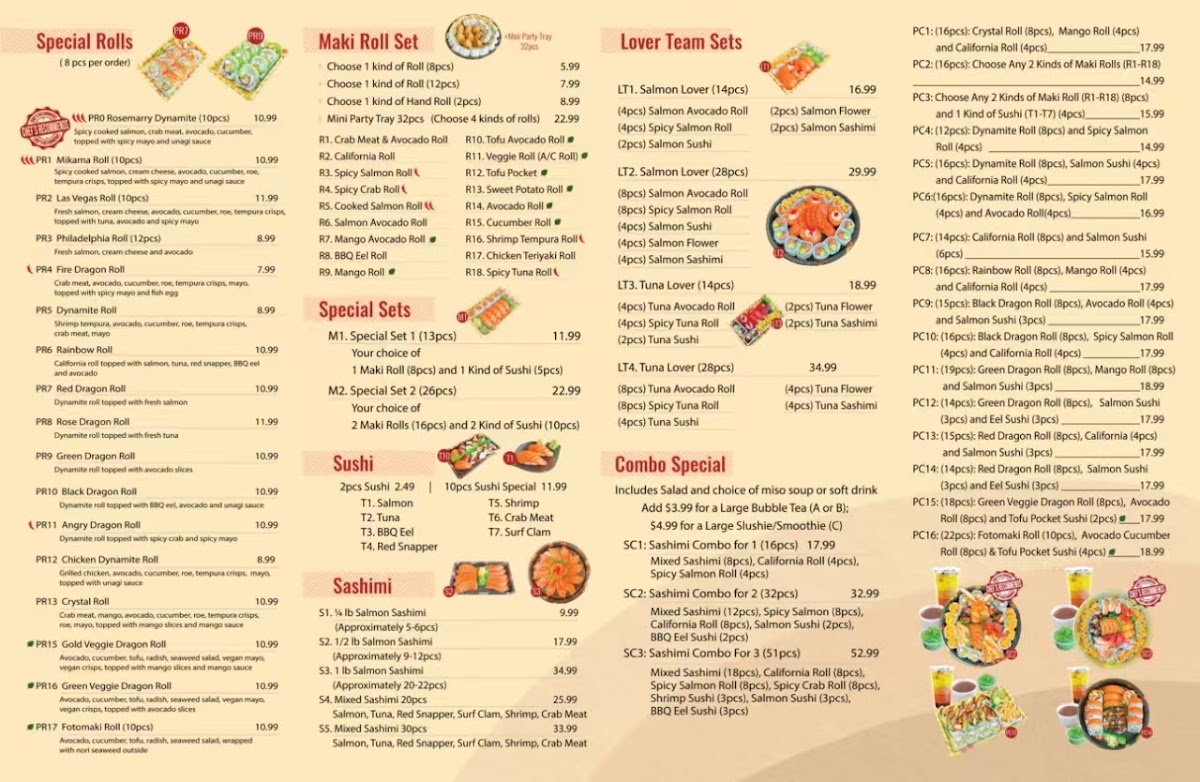 Menu Mika Sushi (Markham)-1
