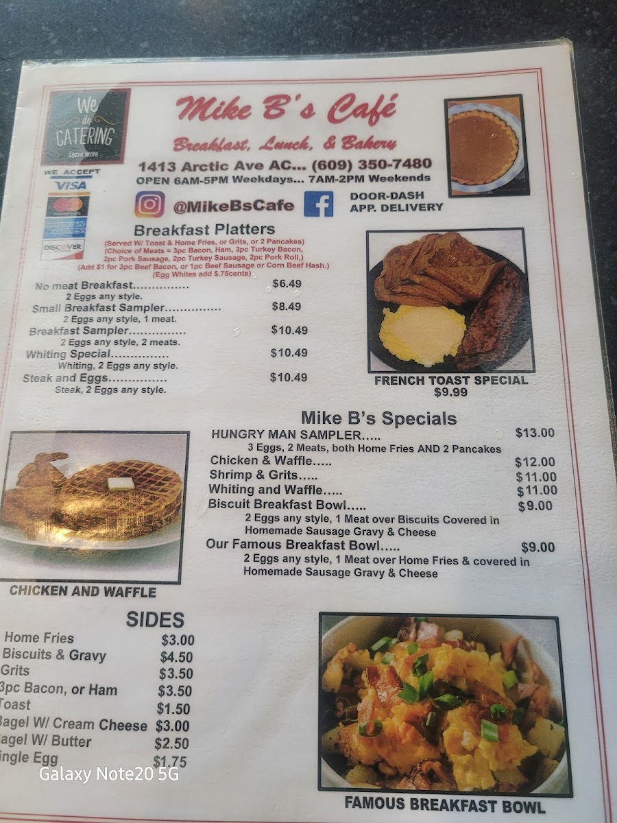 Menu Mike B's Cafe-4