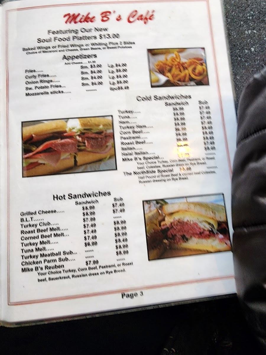 Menu Mike B's Cafe-5