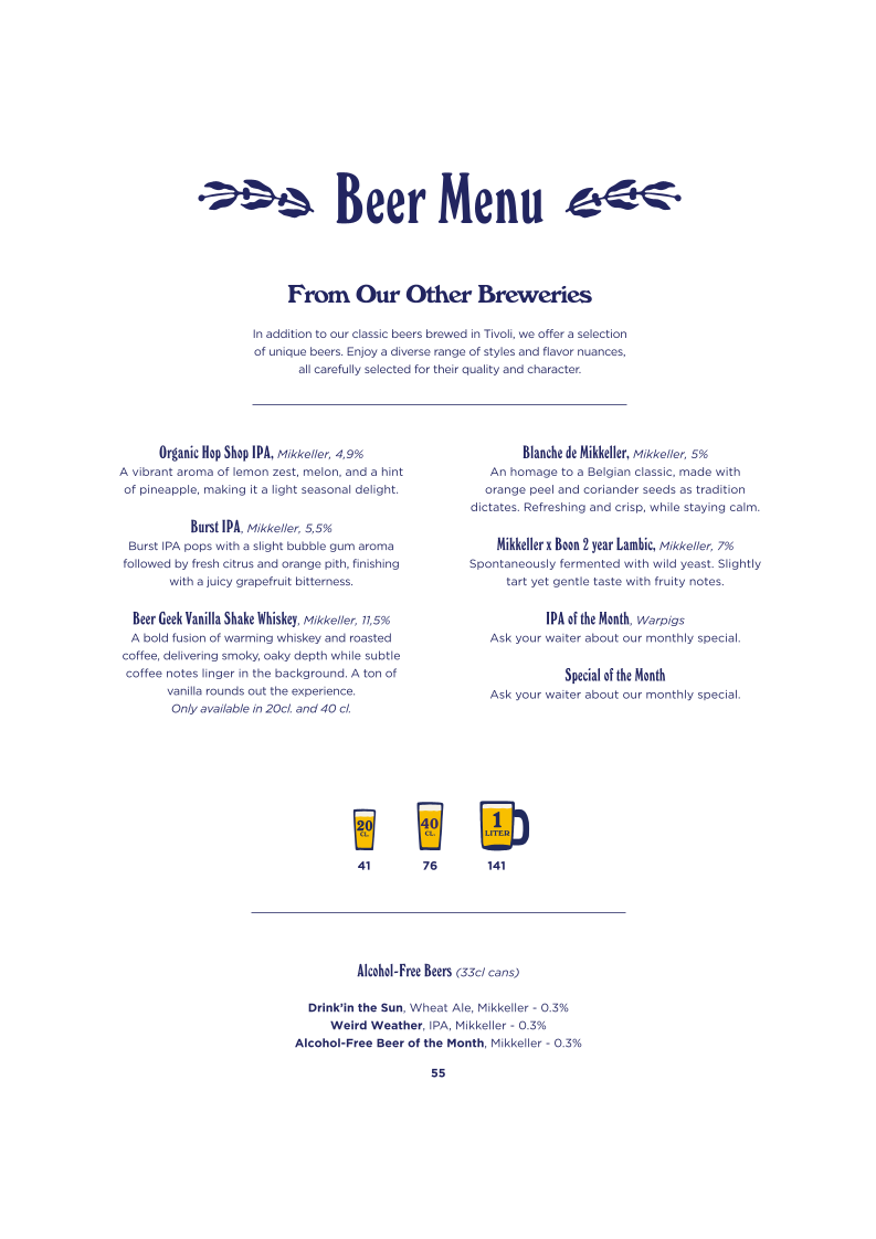 Menu Mikkeller Færgekroen-7