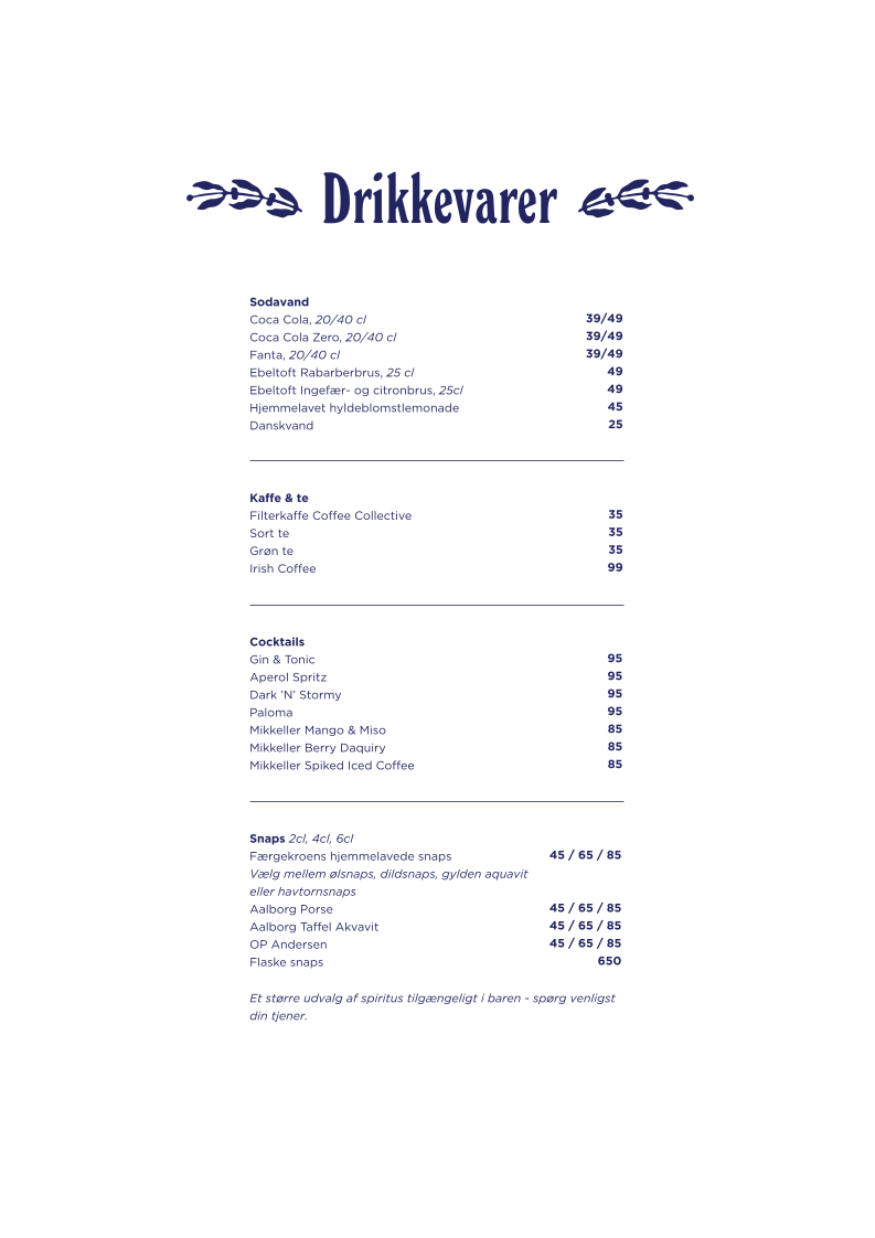 Menu Mikkeller Færgekroen-9