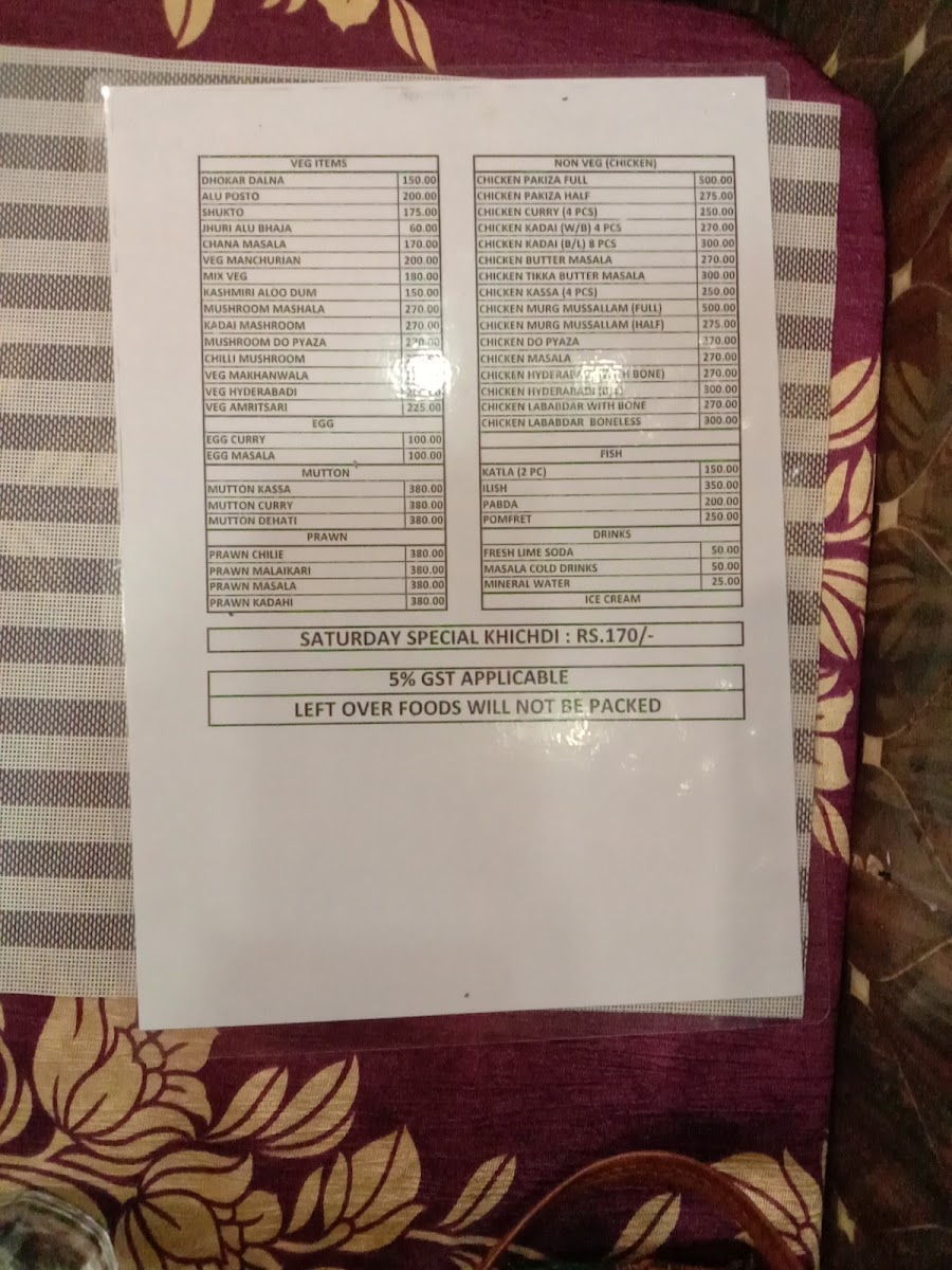 Menu Milanee's Kitchen- Bengali Restaurant Jamshedpur-5