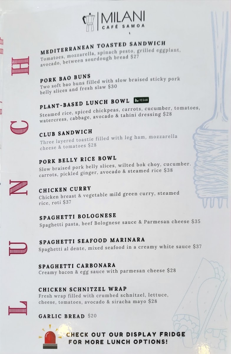 Menu Milani Cafè & Cakes-1