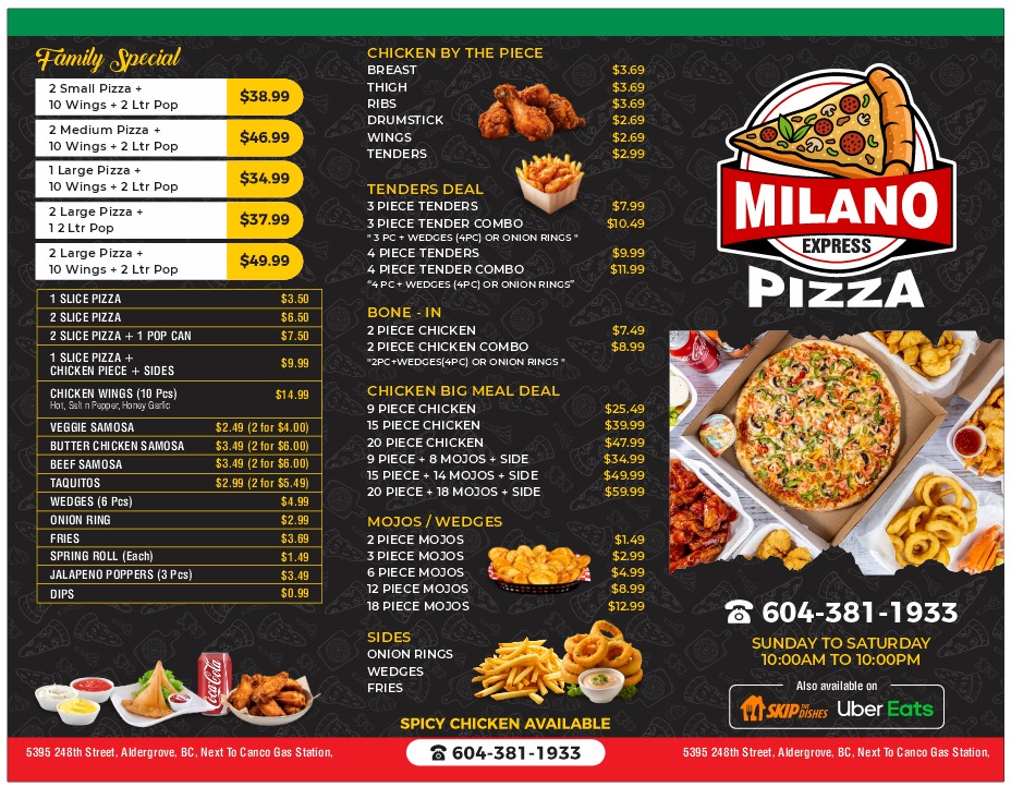 Menu Milano Express Pizza-2