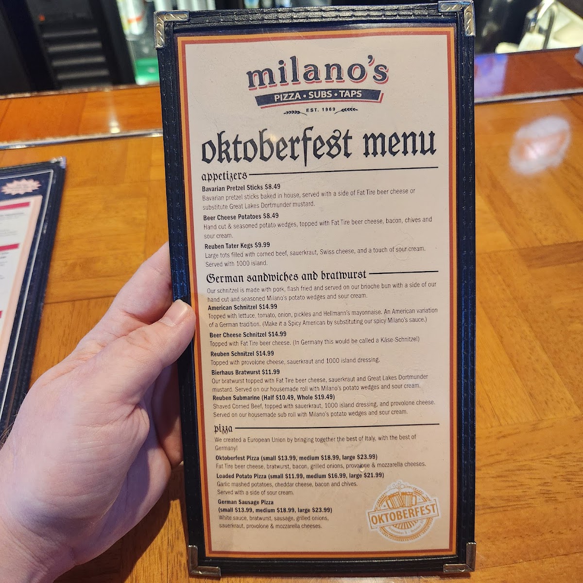 Menu Milano's Pizza, Subs & Taps (Beavercreek)-4
