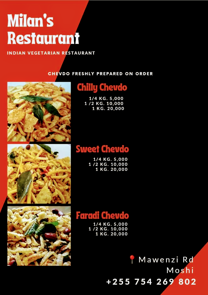 Menu Milan’S Restaurant (Indian Vegetarian Cuisine)-1