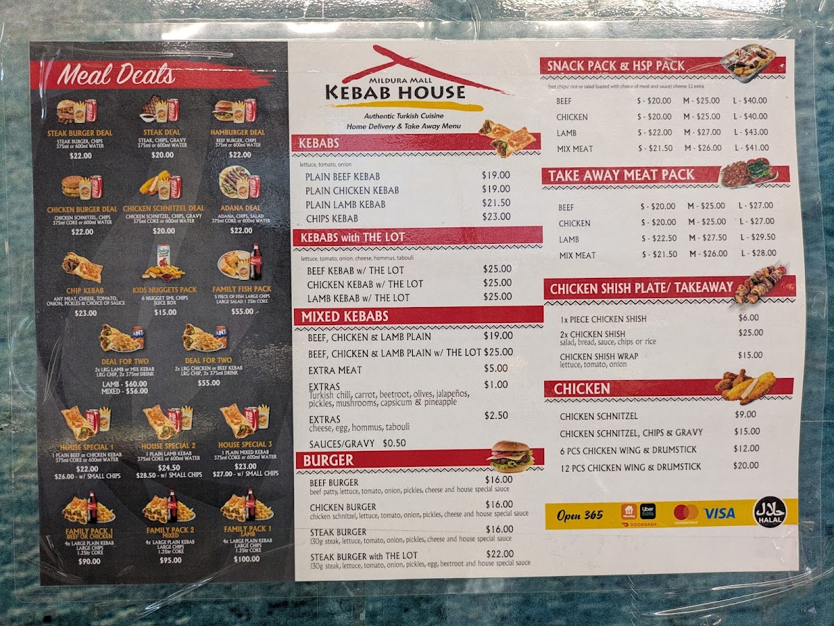 Menu Mildura Kebab House-1
