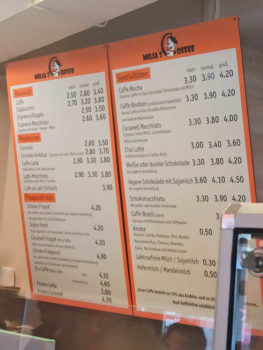 Menu Milia's Coffee-3