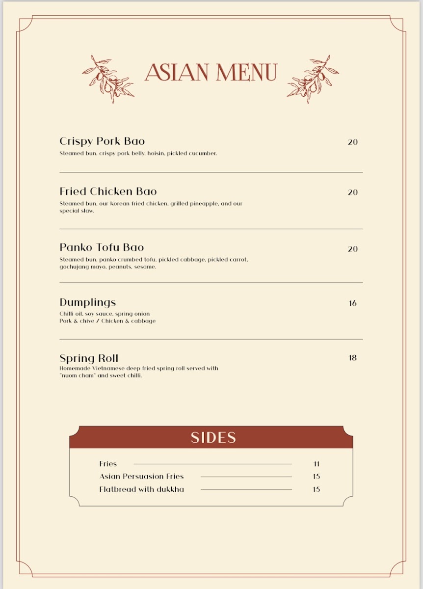 Menu Milk & Honey Restaurant-6