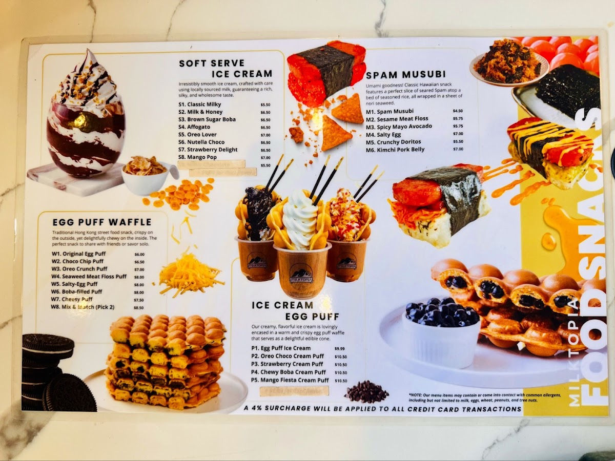 Menu Milktopia-3