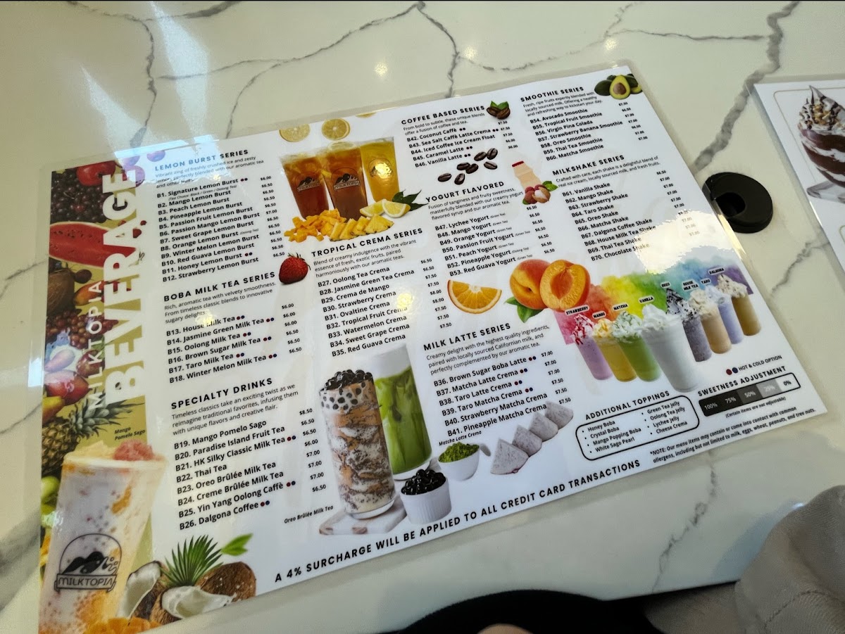 Menu Milktopia-4