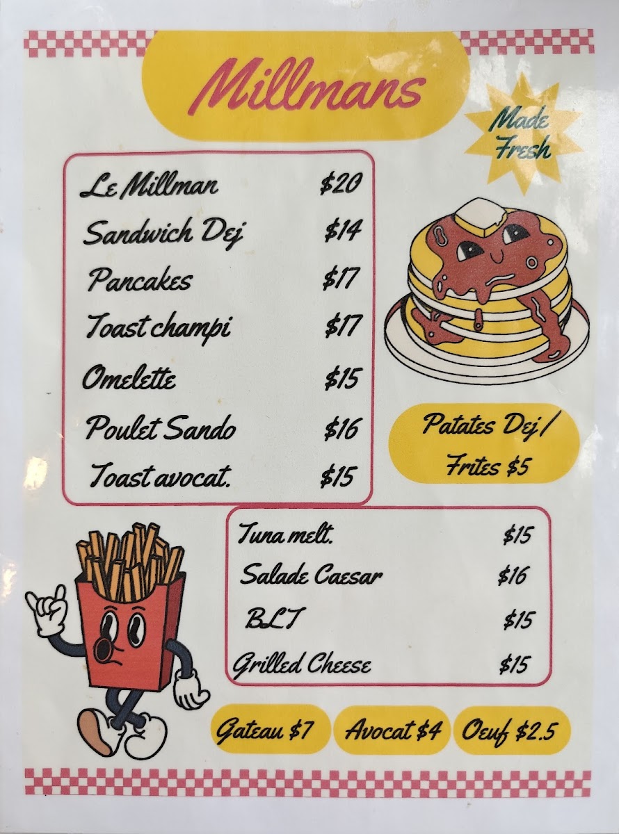 Menu Millmans-3