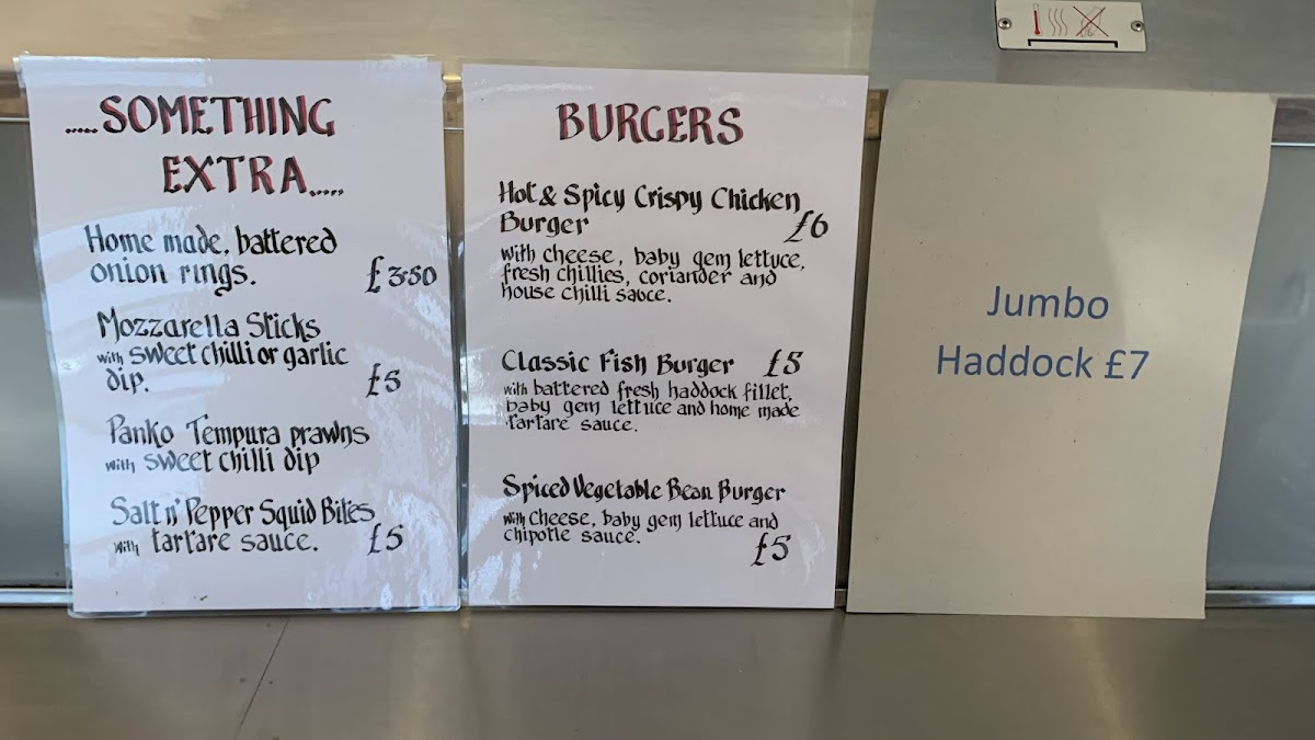Menu Milnthorpe Fish And Chips-1
