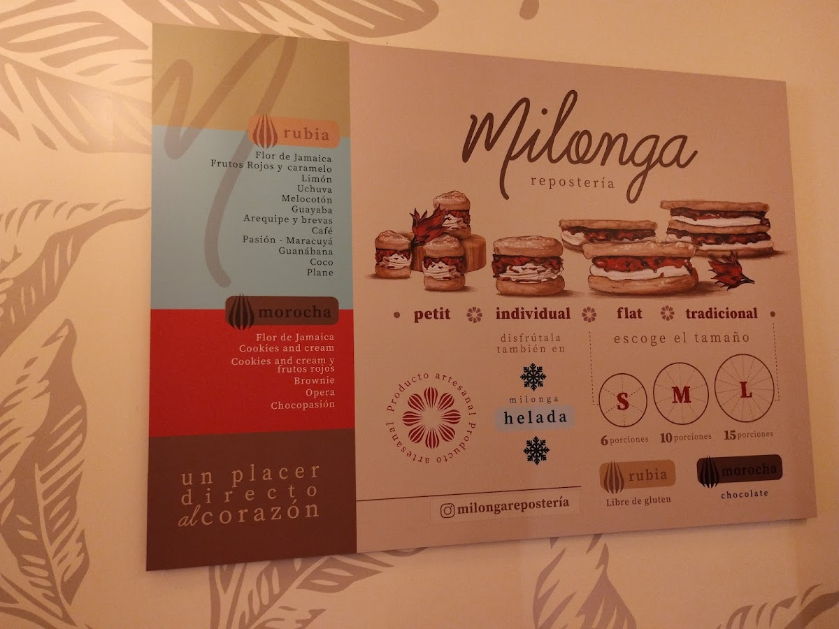 Menu Milonga Reposteria Mall Zona 2 Sur-1