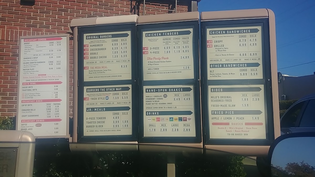 Menu Milo's Hamburgers-4