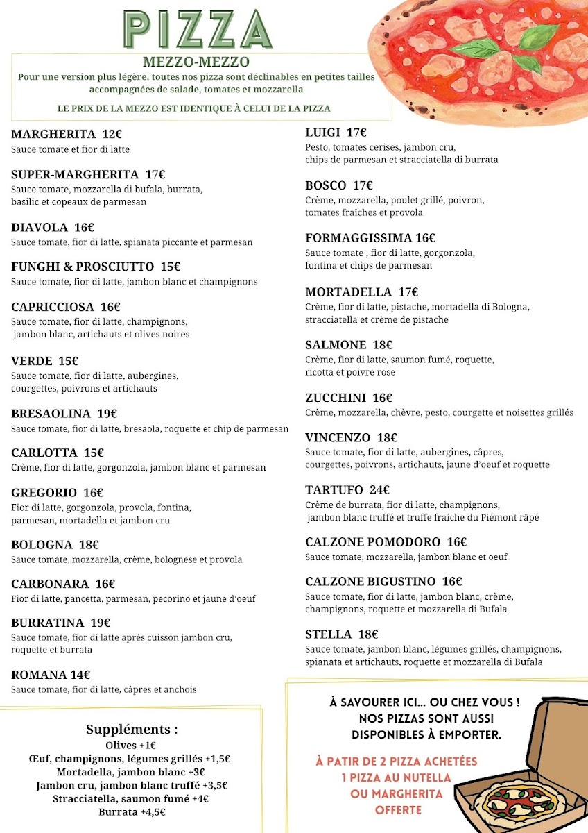 Menu Mima – Pizzeria & Cuisine Italienne-1