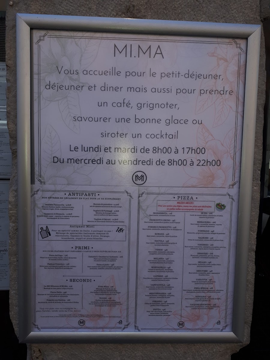 Menu Mima – Pizzeria & Cuisine Italienne-6