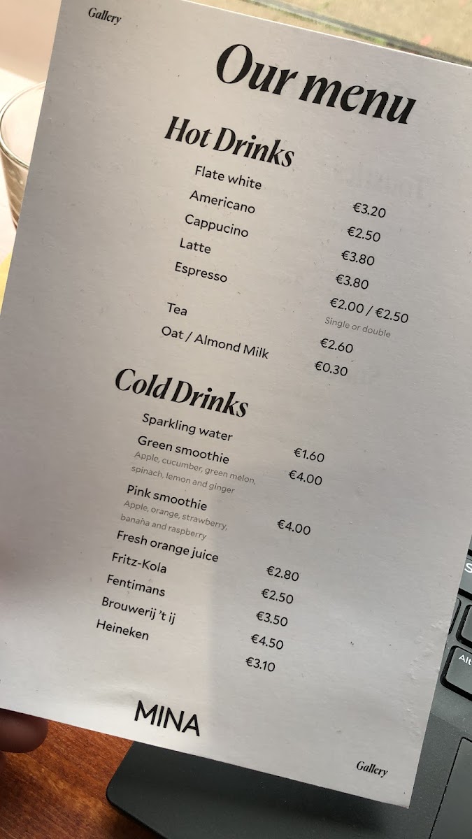 Menu Mina Gallery & Cafe-1