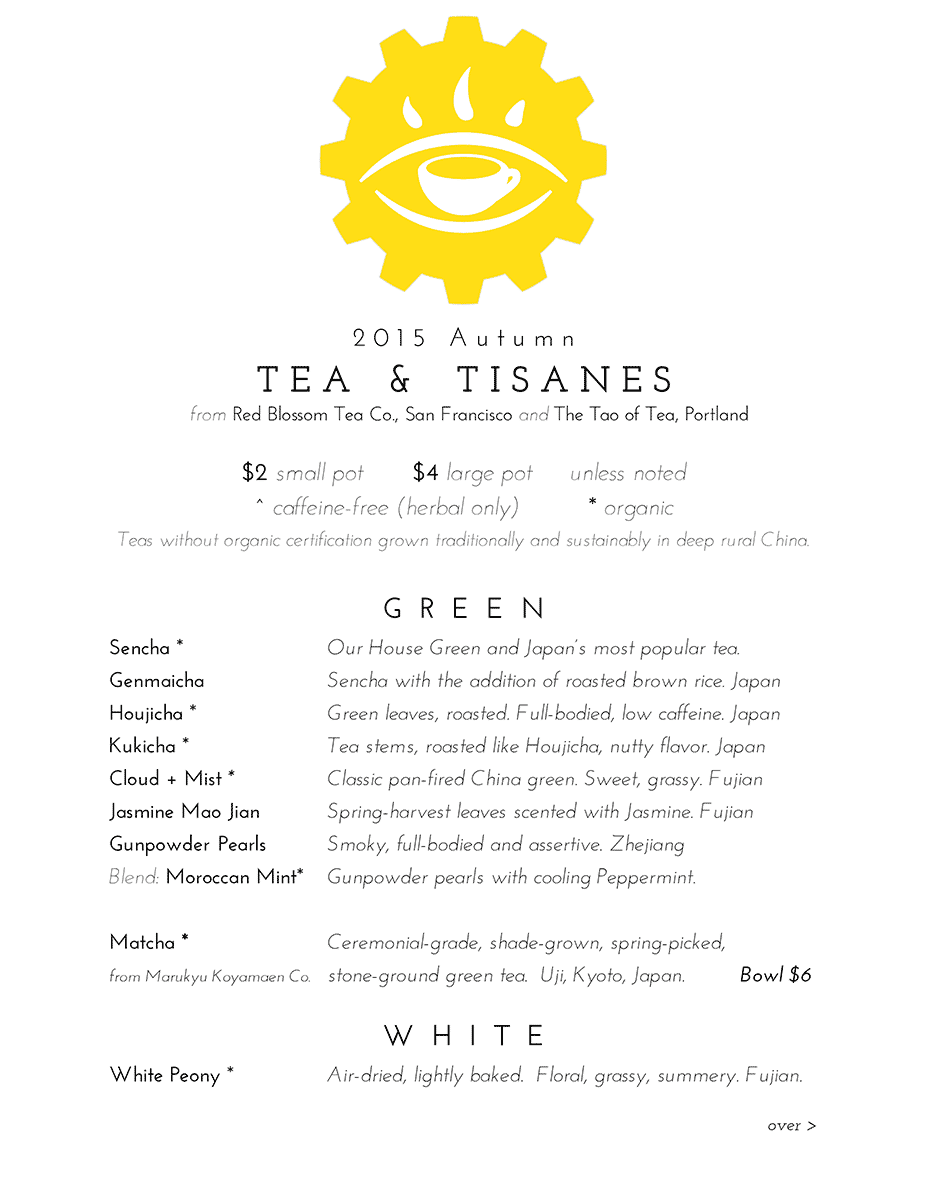 Menu Mind's Eye Manufactory & Coffee Lounge-1