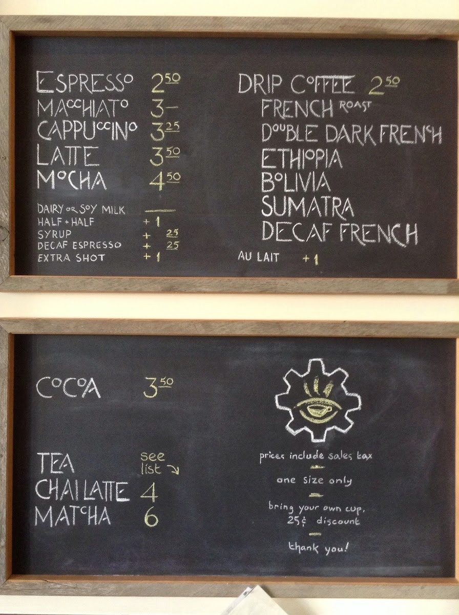 Menu Mind's Eye Manufactory & Coffee Lounge-4