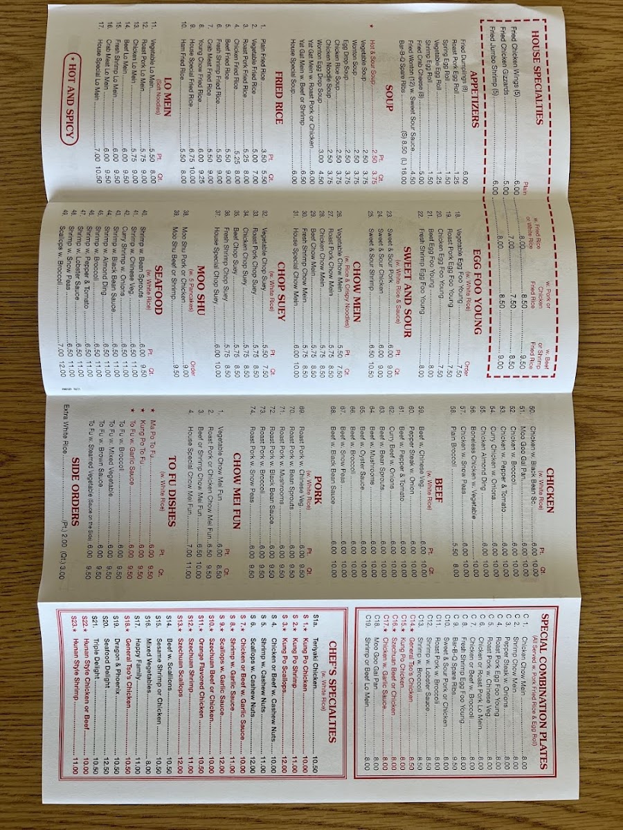 Menu Ming Cheng Restaurant-2