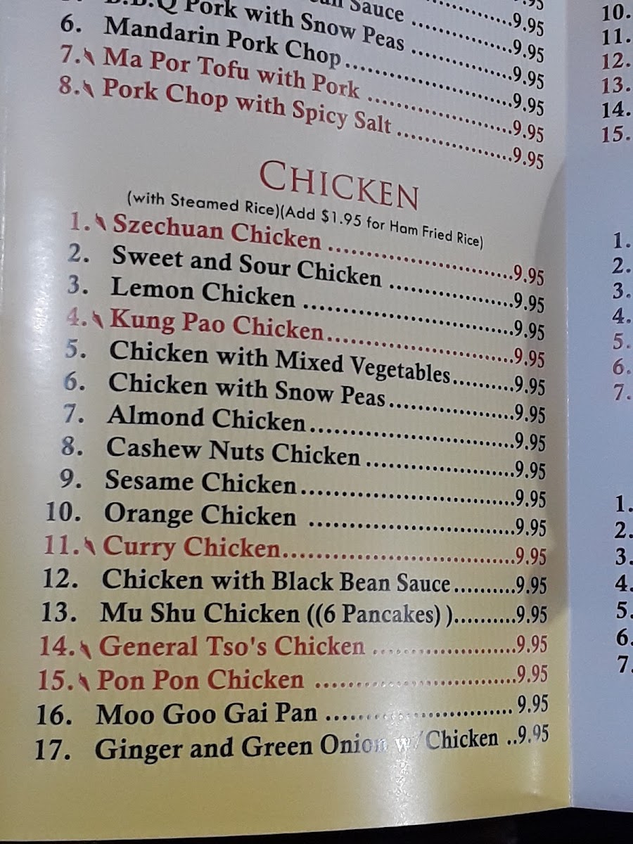 Menu Ming's Garden-1