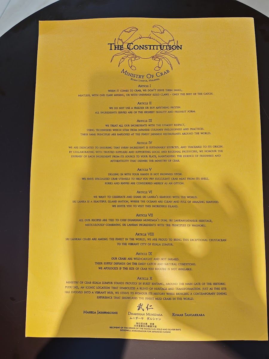 Menu Ministry Of Crab Kuala Lumpur-8