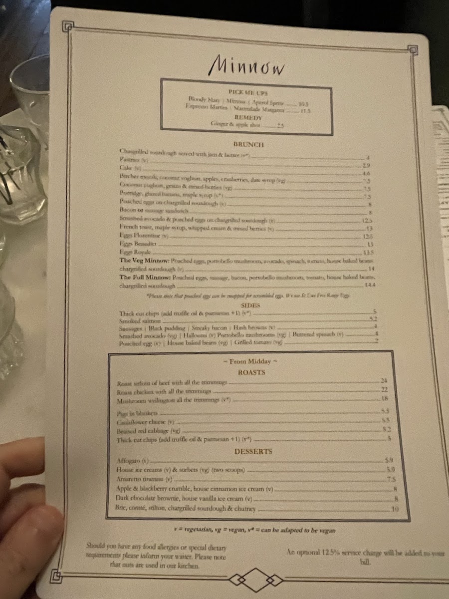 Menu Minnow-5