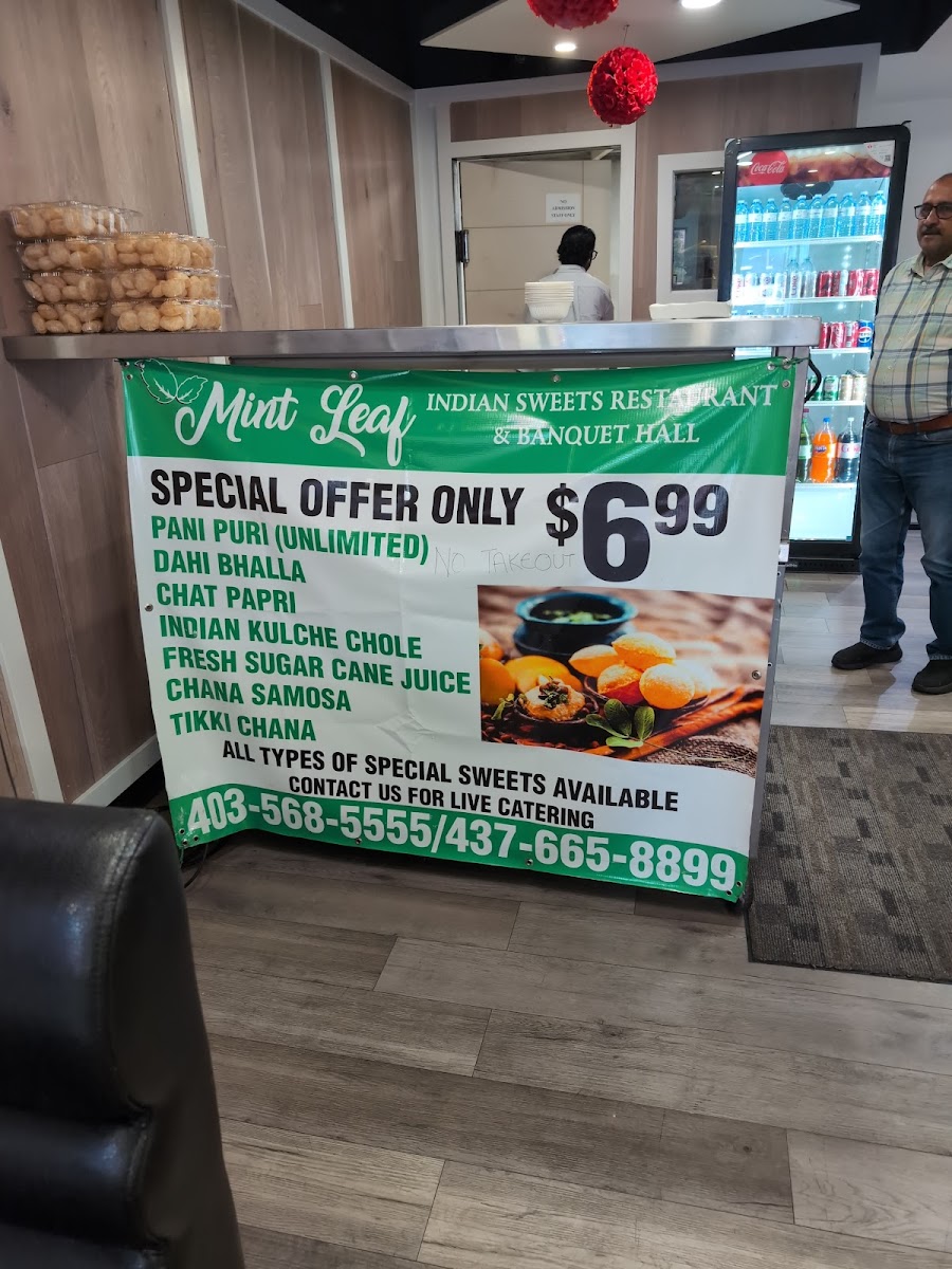 Menu Mint Leaf Indian Sweets Restaurant And Banquet Hall-1