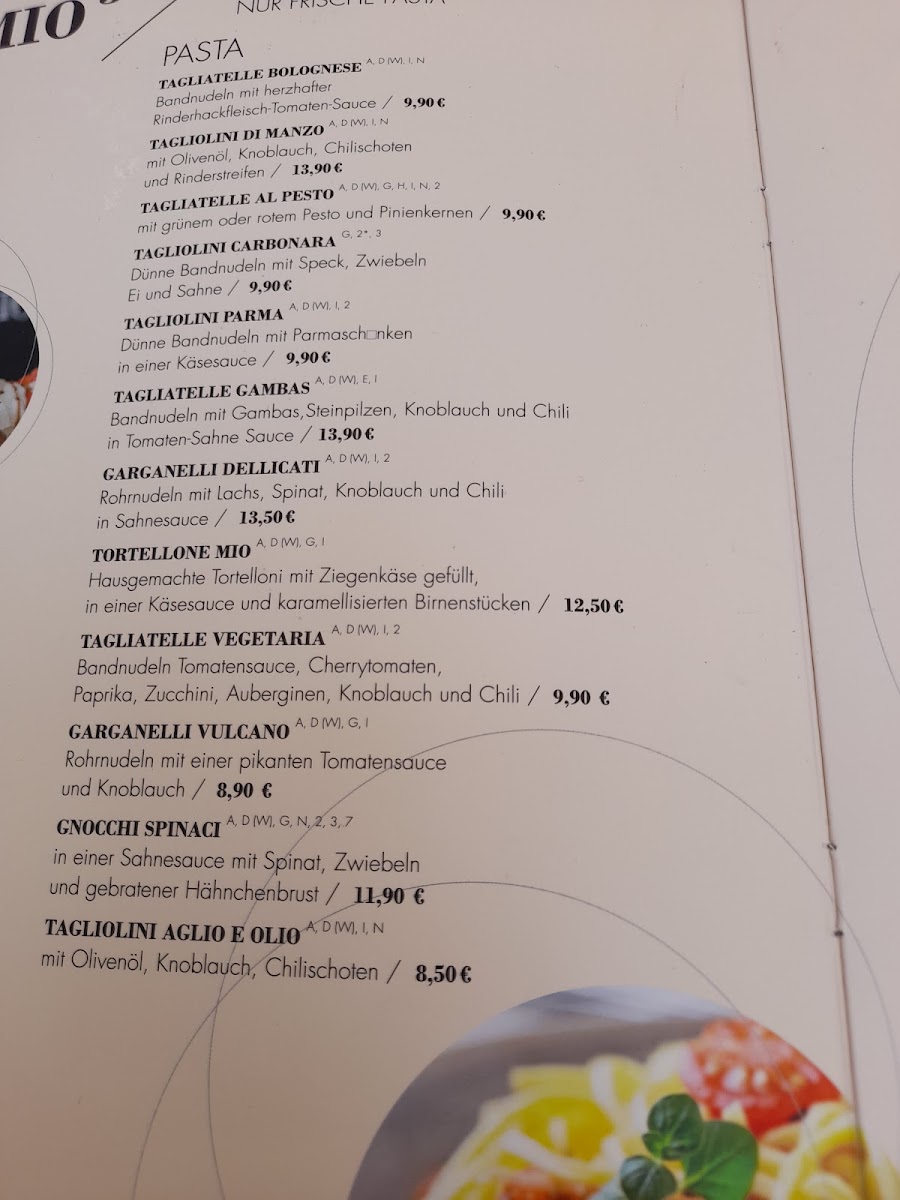 Menu Mio 3-2