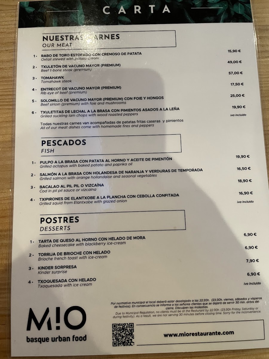 Menu Mio Basque Urban Food-7