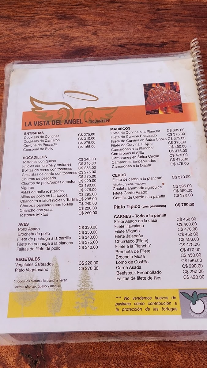 Menu Mirador La Vista Del Angel-7
