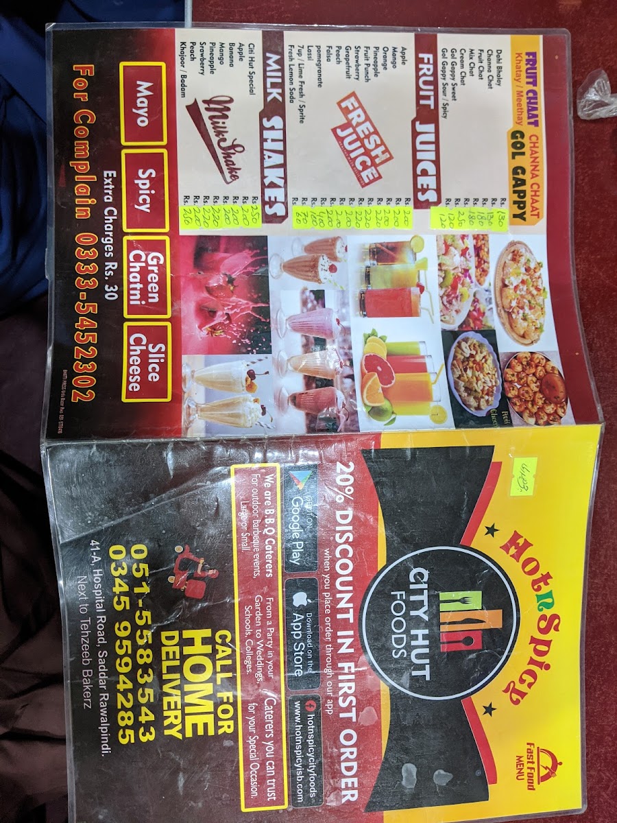 Menu Mirch N Spicy - City Hut Foods-8