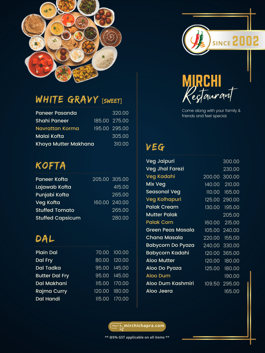 Menu Mirchi Restaurant-2