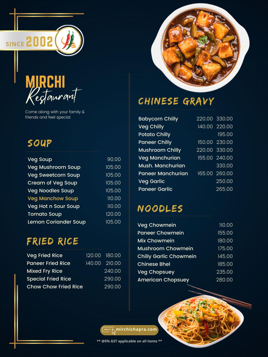 Menu Mirchi Restaurant-4