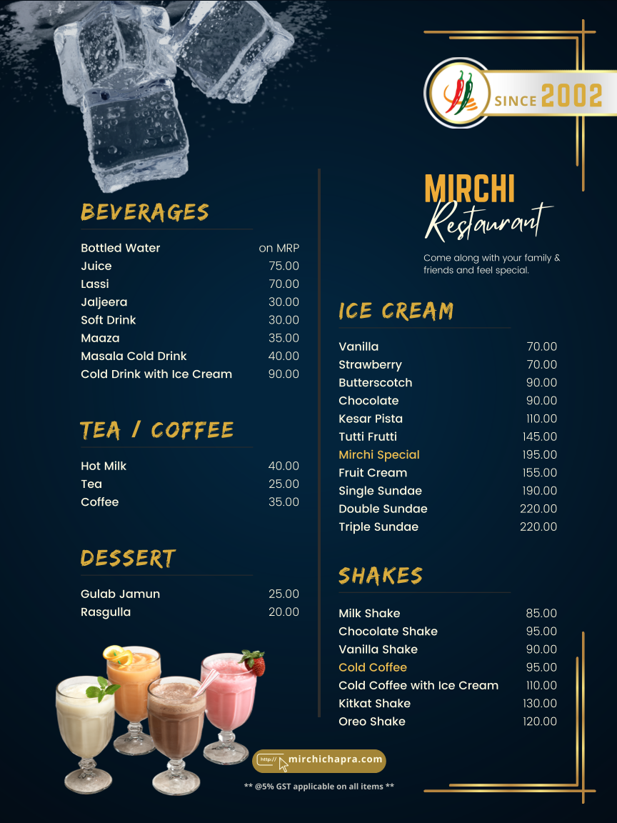 Menu Mirchi Restaurant-5