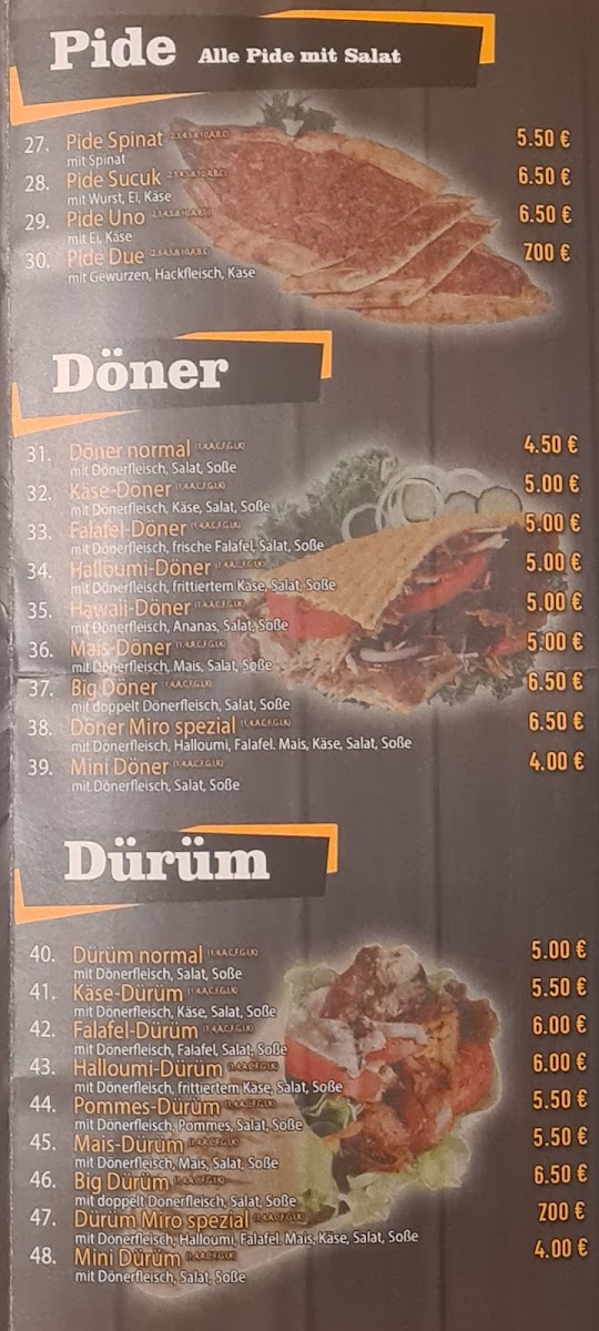Menu Miro Pizza & Döner-7
