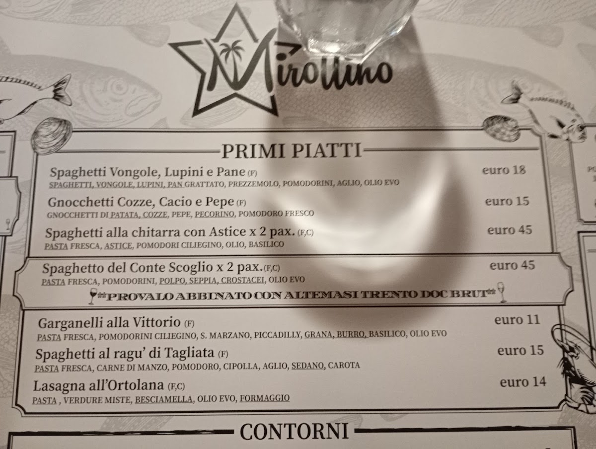 Menu Mirollino Beach-5