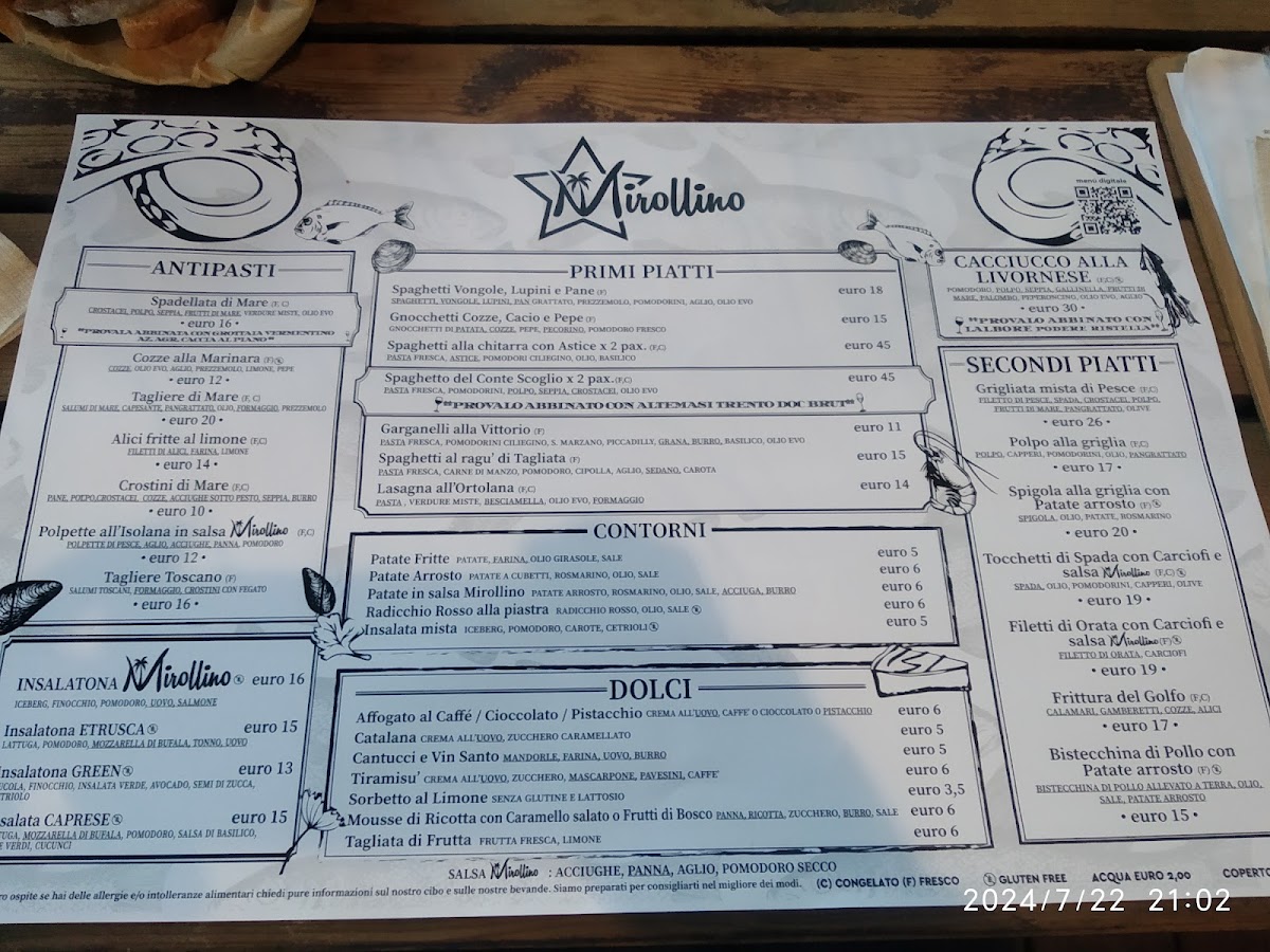 Menu Mirollino Beach-7