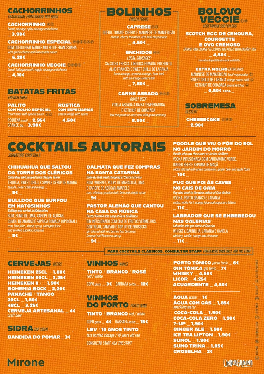 Menu Mirone - Cachorrinhos Do Morro-1