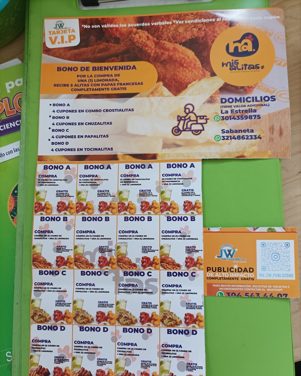 Menu Mis Alitas Plaza 77 Mall-2