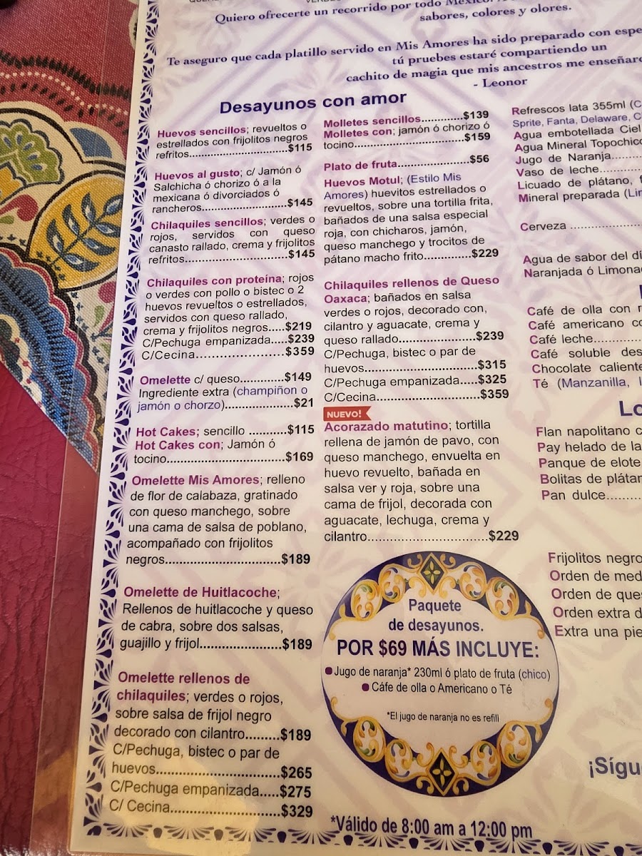 Menu Mis Amores Enchiladas De Nuestro México-3