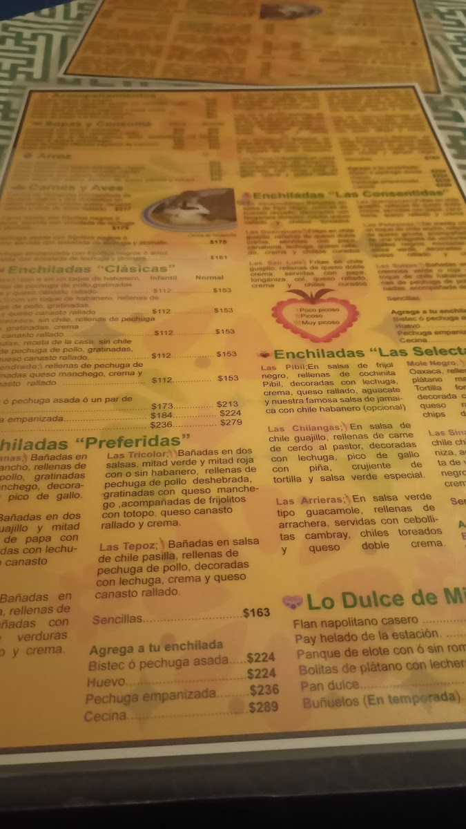 Menu Mis Amores Enchiladas De Nuestro México-4