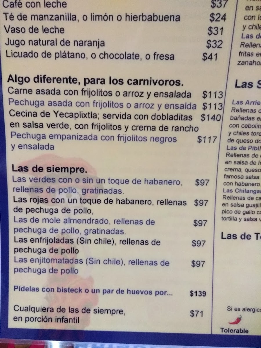 Menu Mis Amores Enchiladas De Nuestro México-7